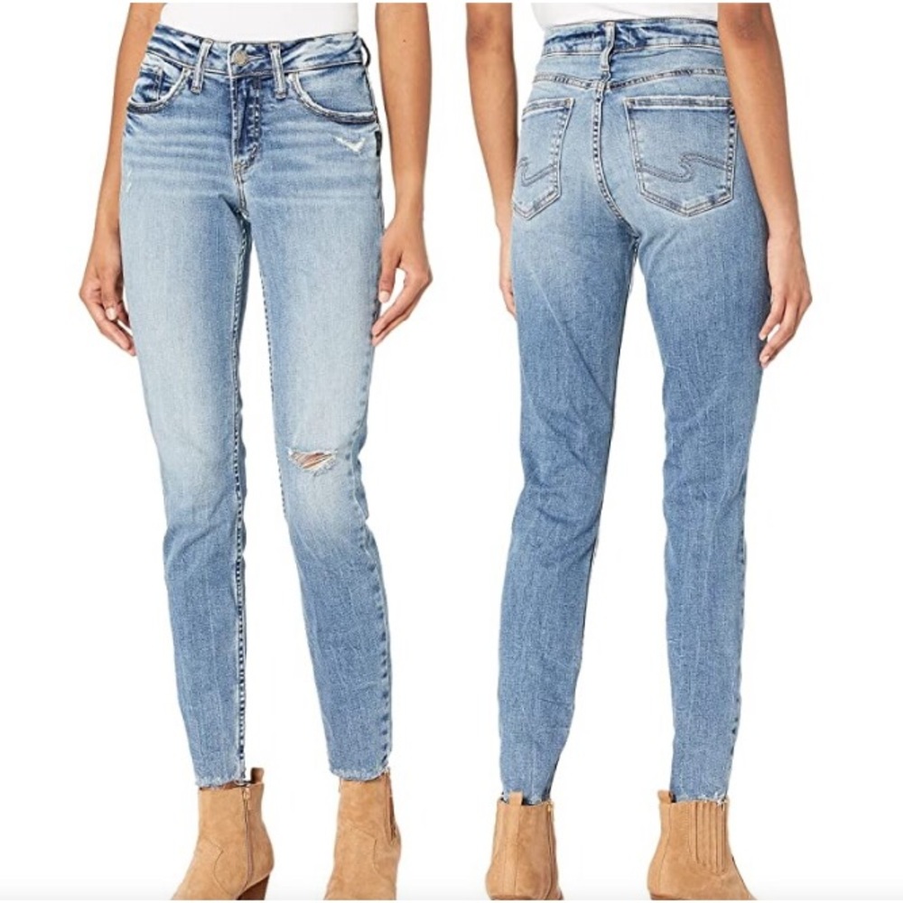 Silver Jeans Women's Suki Mid-Rise Skinny Jeans W31/L29